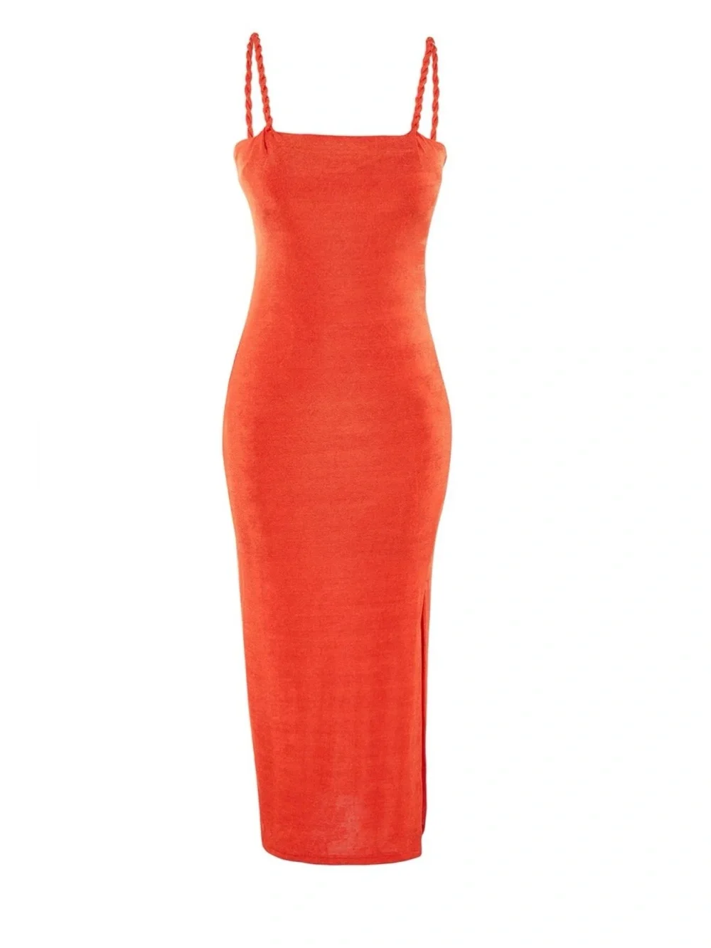 Boutique Vibrant Orange Maxi Dress